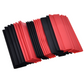 150 Piece Red & Black Heatshrink Assortment Kit (2:1 Shrink Ratio)
