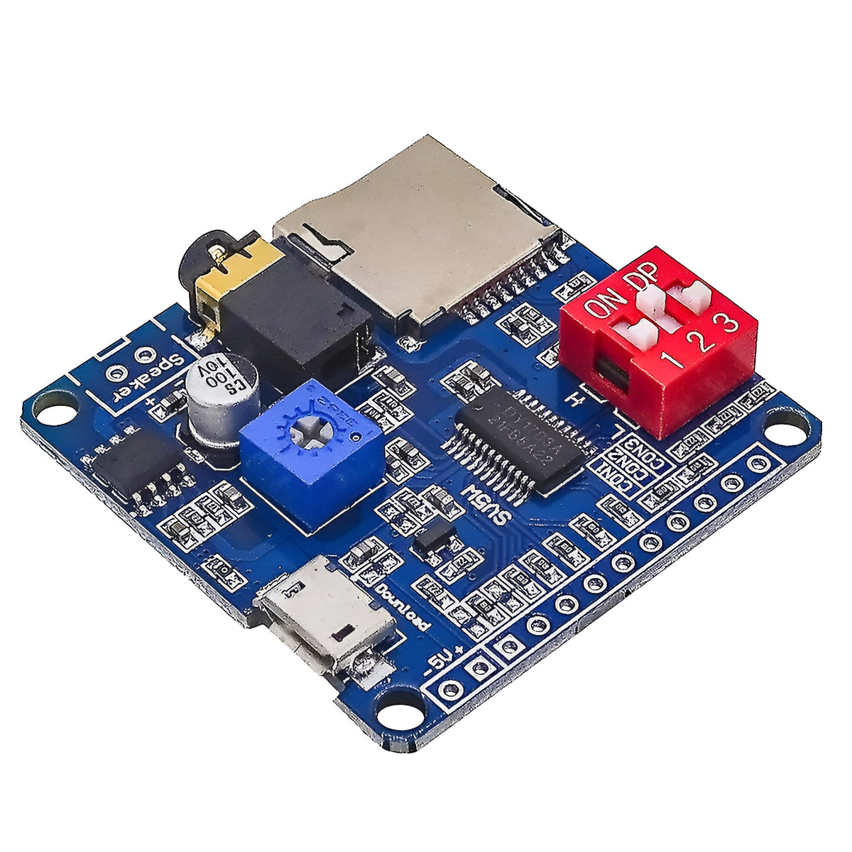 Robotics Audio Module Sound Playback MP3 Module With Class D Amplifier | MP3 Amplifier Module ...