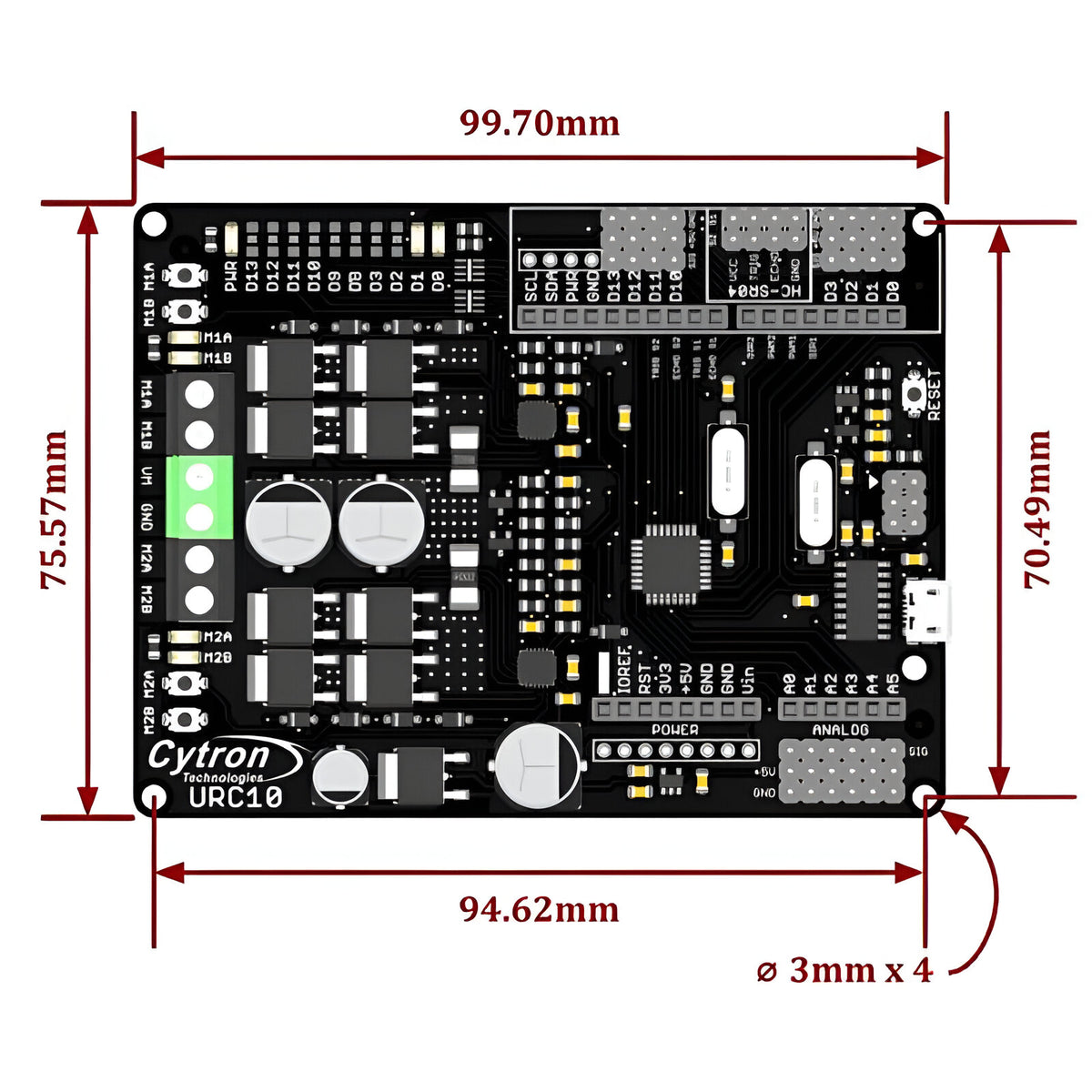 Robot Controller Module Cytron Ultimate Robot Controller | DC Motor Controller & Arduino Board ...