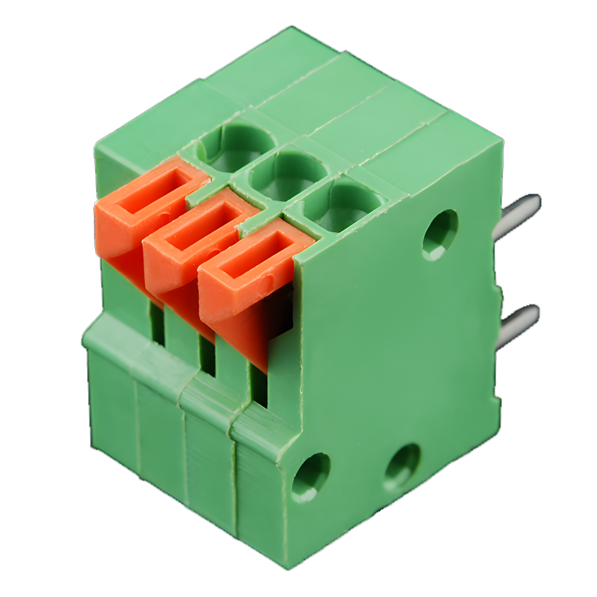 Multiple Spring Pcb Conector PCB Mount Spring Terminal 3 Way (Side Entry) | PCB Mount Connector ...