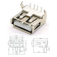 USB Connector PCB Mount A Type (Female)